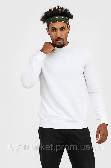 Свитшот базовый Ray Basic облегченный мужской белый (U0302M-White) 3XL, Демисезонная, Трехнитка Киев - изображение 1