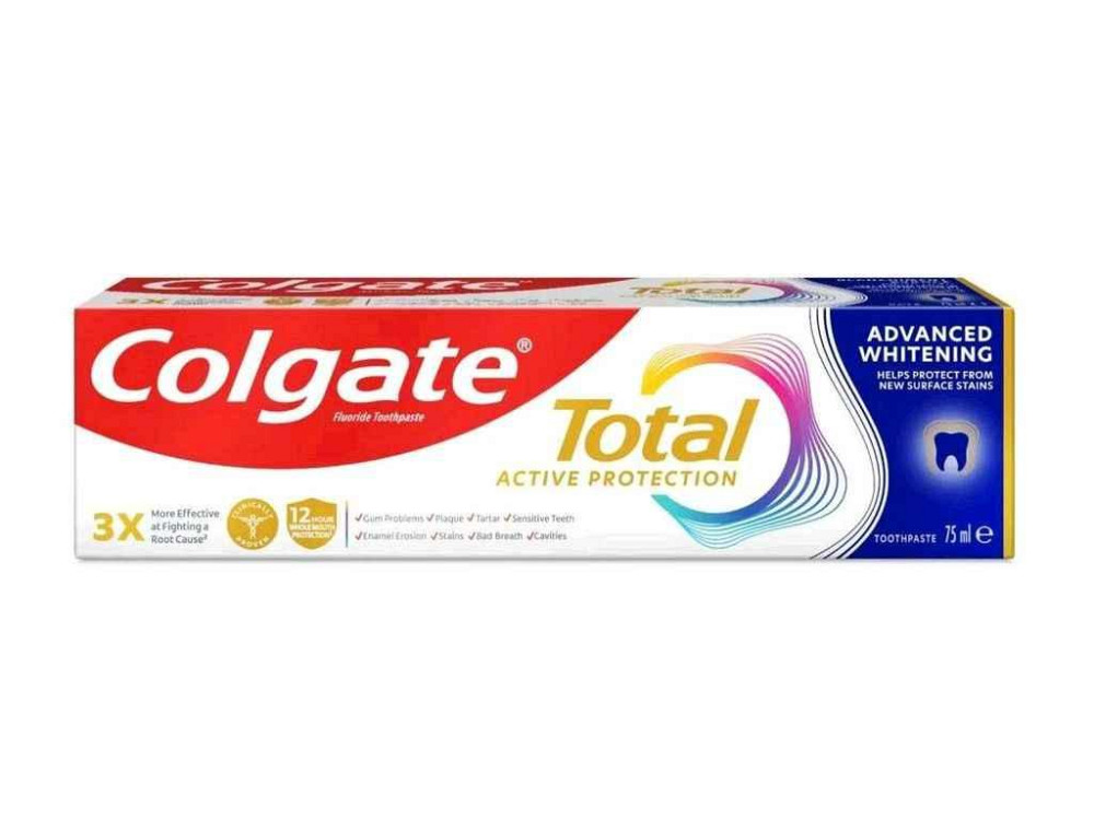 Зубна паста 75мл Total ACTIVE PROTECTION Комплексне відбілювання ТМ COLGATE Київ - фото 1