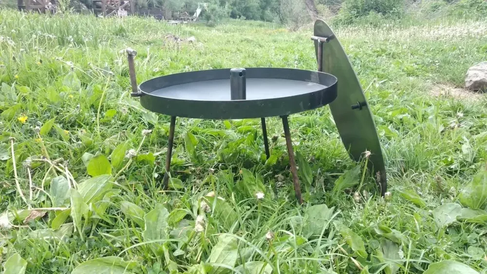 Незвичайна Сковорода з диска з отвором для швидкого приготування 40см Київ - фото 3