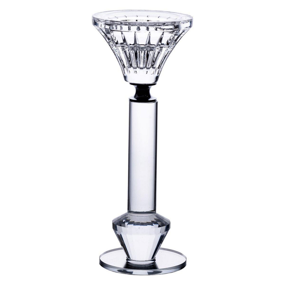 Декоративний скляний підсвічник на ніжці 17 см Київ - фото 1