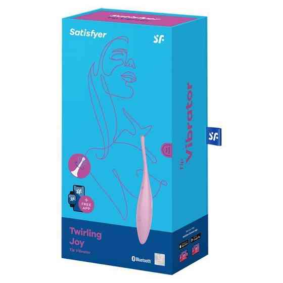 Клиторальный вибратор Satisfyer Twirling Joy с управлением через приложение, розовый Sex Aura Киев