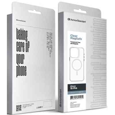 Чохол до мобільного телефона Armorstandart Clear Magsafe Apple iPhone 15 Pro Tansparent (ARM71051) Вінниця