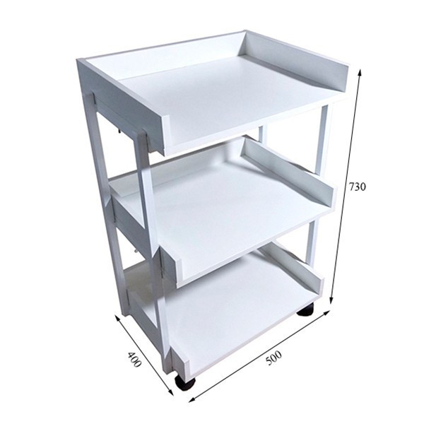 Візок косметологічний на 3 полиці з бортиками UK-04 Київ - фото 2