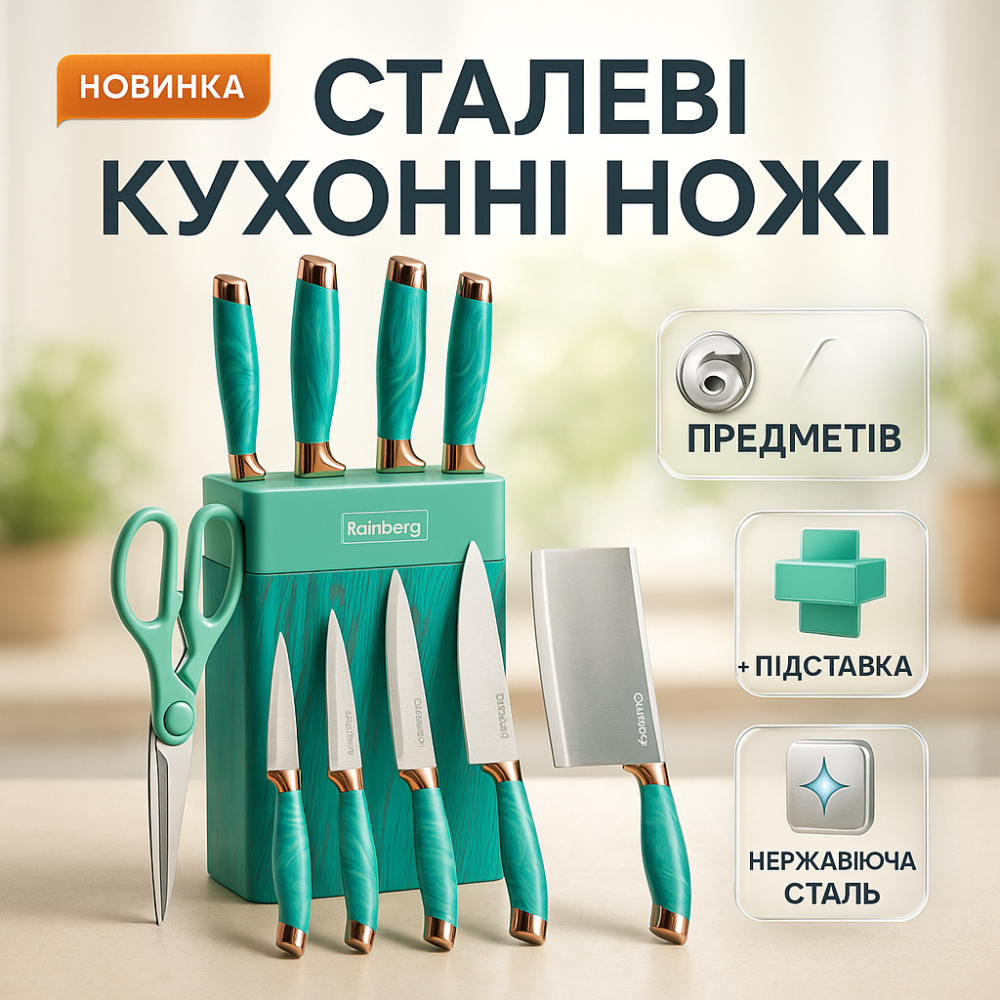 Набор ножей кухонных сталь, Кухонные ножи домашние, Набор ножей для новой кухни, Ножи для кухонных нужд TX-19 Львов - изображение 2