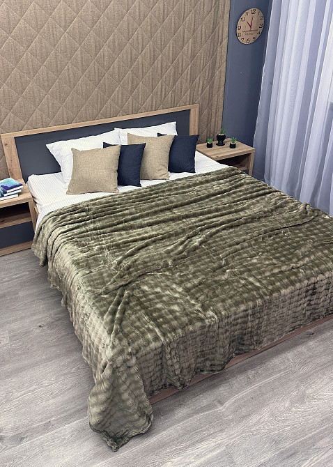 Плед-покривало 200х230 см (+-5см) Soft Night Хакі (87-131) Київ - фото 4