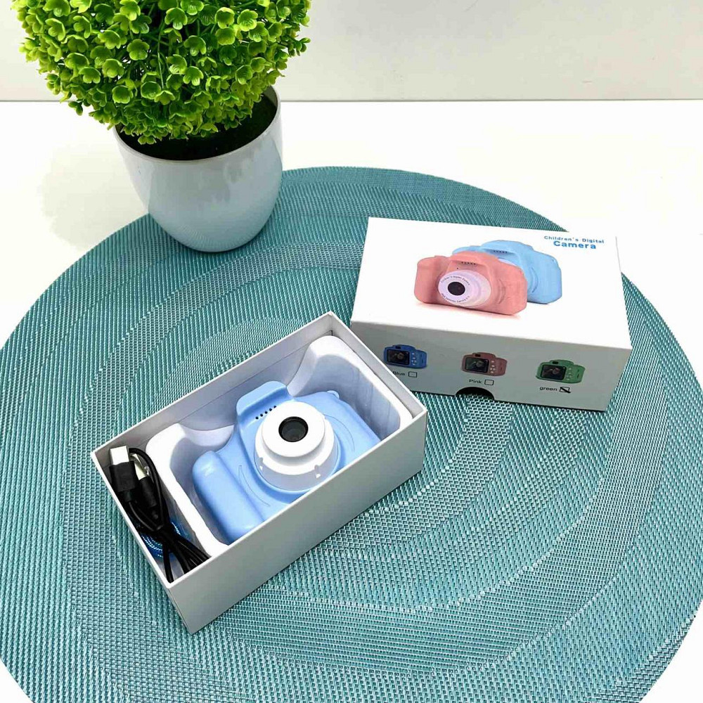 Фотоапарат дитячий відео фото ігри прослуховування музики підтримує microSD у коробці Блакитний (C 48359) Чернігів - фото 8