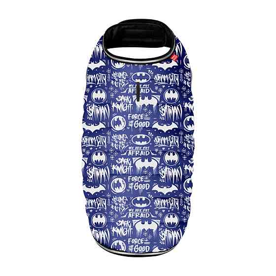 Курточка-накидка для собак WAUDOG Clothes, малюнок "Бетмен біло-блакитний", XL, А 47 см, B 68-80 см, С 42-52 см Київ