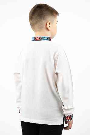 Вишиванка для хлопчиків, лляна, біла, топ Київ