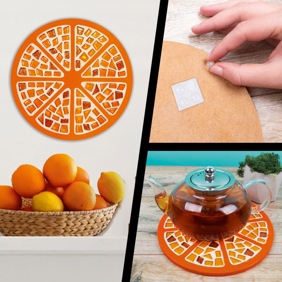 Набір для творчості скляна мозаїка "Апельсин" MA2033, 2 рівень Вінниця - фото 4