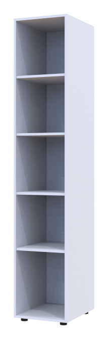 Шафа-пенал з дзеркалом Doros Гелар 39х49,5х203,4 см Білий (DRS-011129) Дніпро - фото 5