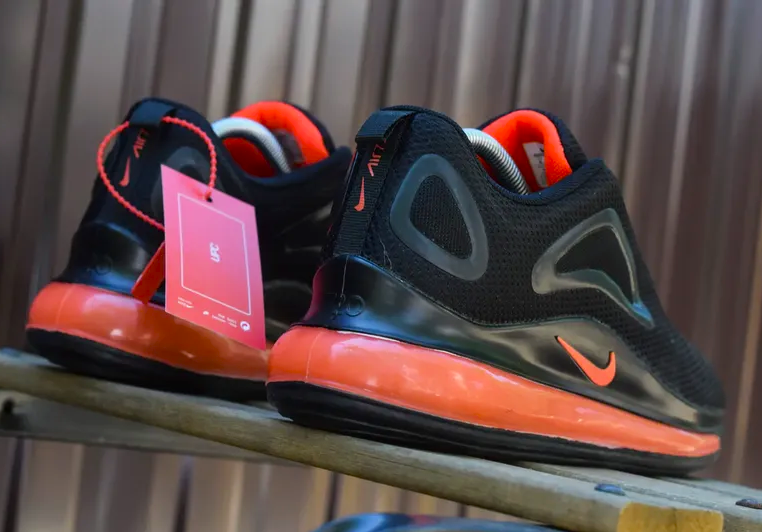 Кроссовки Nike 720 Чёрные и Оранжевые Мужские Найк с Амортизацией (размеры: 43,44,46) Видео Обзор Днепр - изображение 2