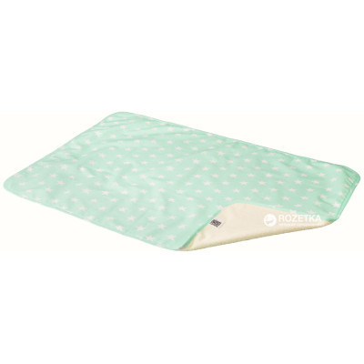 Пелюшки для малюків Еко Пупс Eco Cotton непромокаюча двостороння 50х70 см ментол,зірочки (EPG10N-5070zk) Вінниця - фото 1