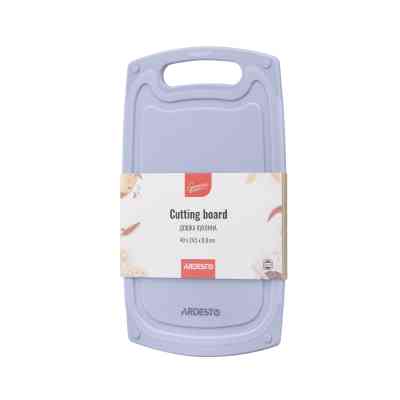 Дошка для нарізання Ardesto Gemini 40 х 24.5 х 0.9 см пластик, сірий (AR1440GR) Вінниця