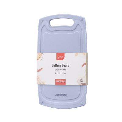 Дошка для нарізання Ardesto Gemini 40 х 24.5 х 0.9 см пластик, сірий (AR1440GR) Вінниця - фото 1