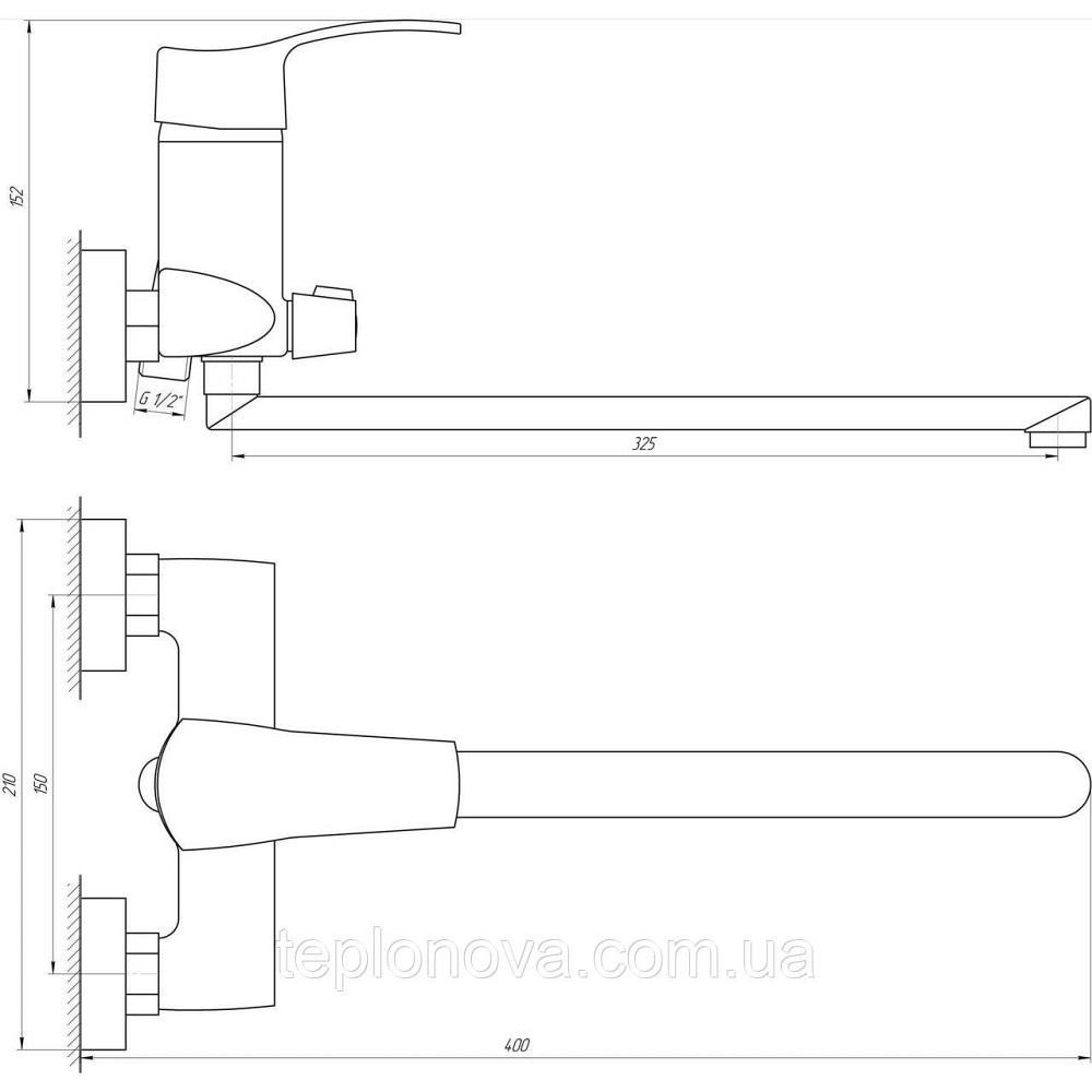 Смеситель для ванны Globus Lux QUEENSLAND GLQU-0208 Черновцы - изображение 3