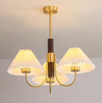 Світлодіодна люстра Дзвін 6006 (Золота) на 3 плафони Київ - фото 1