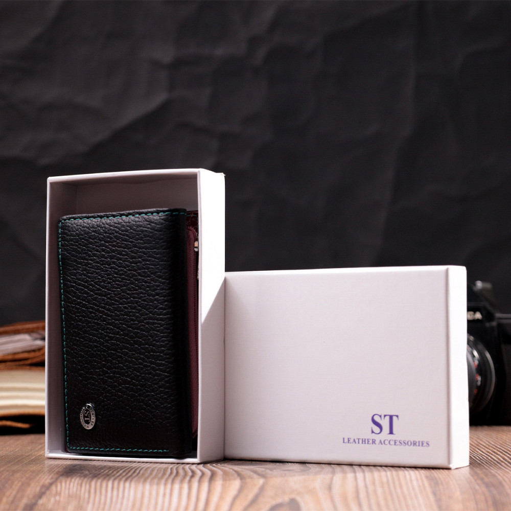 Вместительный женский кошелек из качественной натуральной кожи ST Leather 19463 Разноцветный Киев - изображение 10