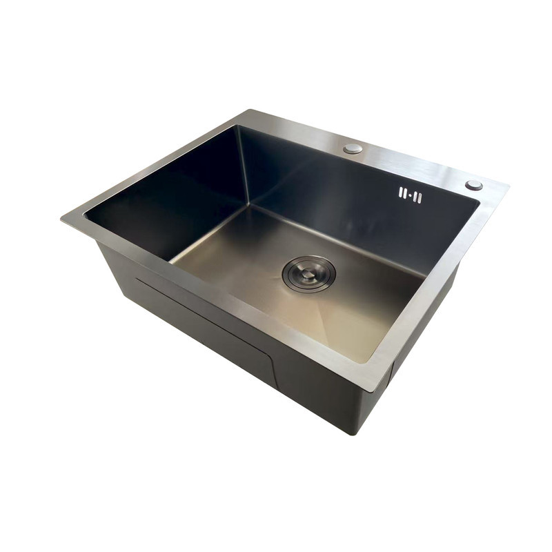 Мойка Mixxus MH6050 Micro Decor Graphite (3.0/0.8) из нерж. стали (цвет графит) (MI8221) Киев - изображение 3