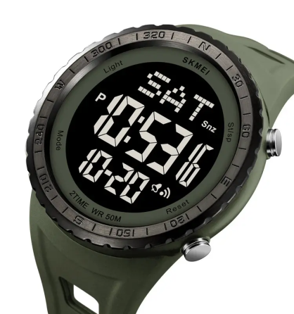 Годинник чоловічий наручний спортивний Skmei 2192 (Зелений з чорним) Київ