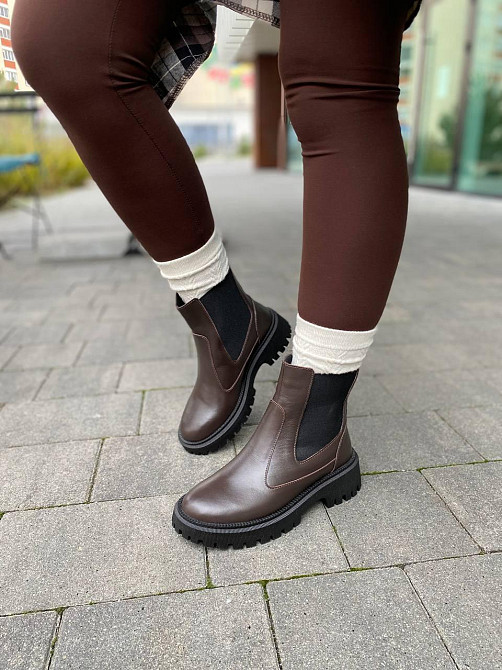 Garti Черевики жіночі GARTI 361 шоколадні (зима, шкіра натуральна) (6014) 36 Коломия - фото 1