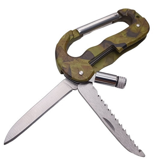 Мультитул карабін A08, камуфляж Дніпро - фото 4