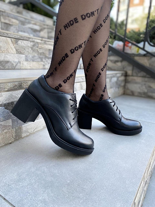 MILLI GOLD Туфлі жіночі MILLI GOLD 369-6826 чорні (весна-осінь, шкіра натуральна) (3402) Коломыя - изображение 5