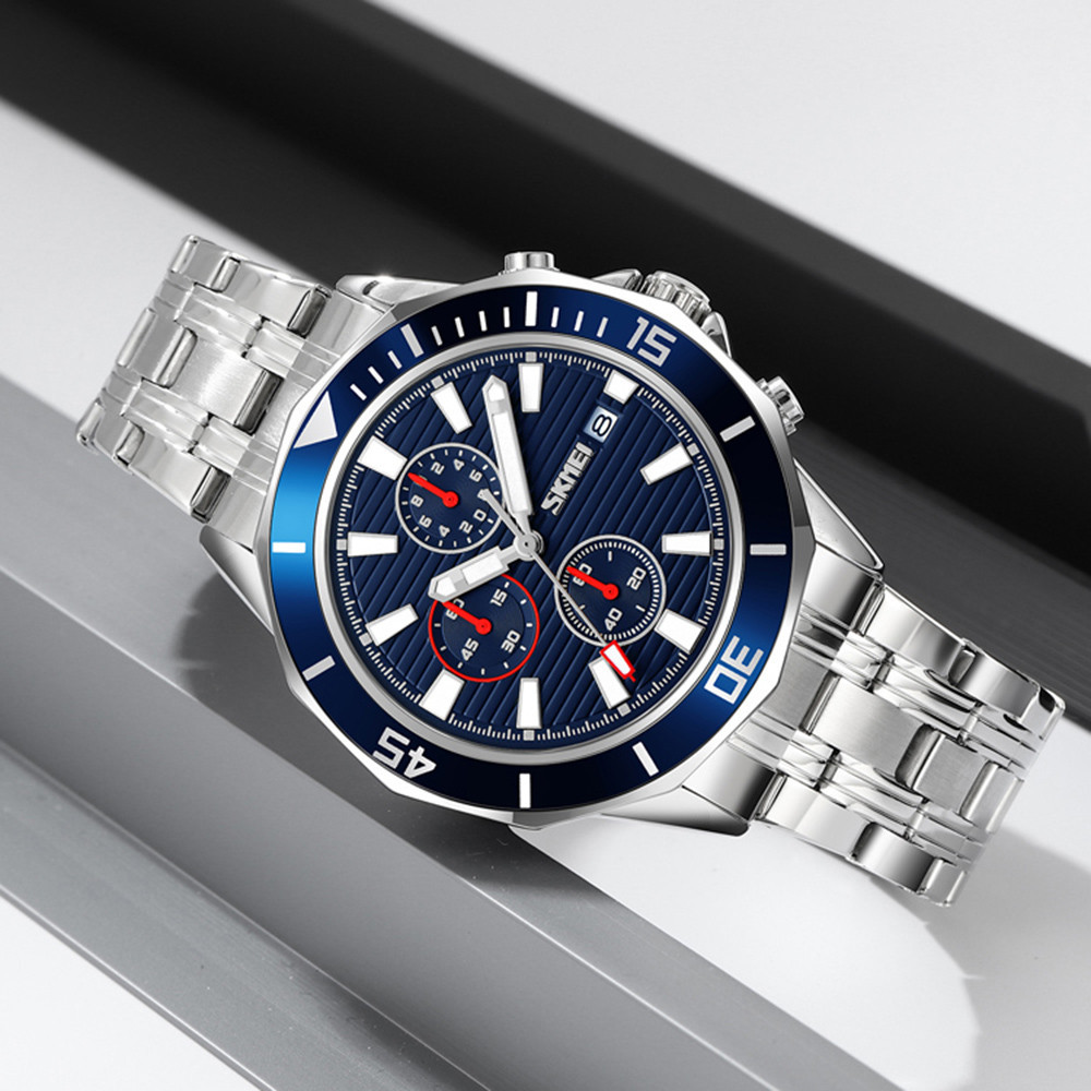 Skmei 9335SIBU Silver-Blue SBR Киев - изображение 4