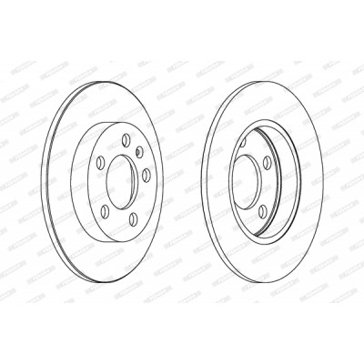 Гальмівний диск FERODO DDF1155 Вінниця - фото 1