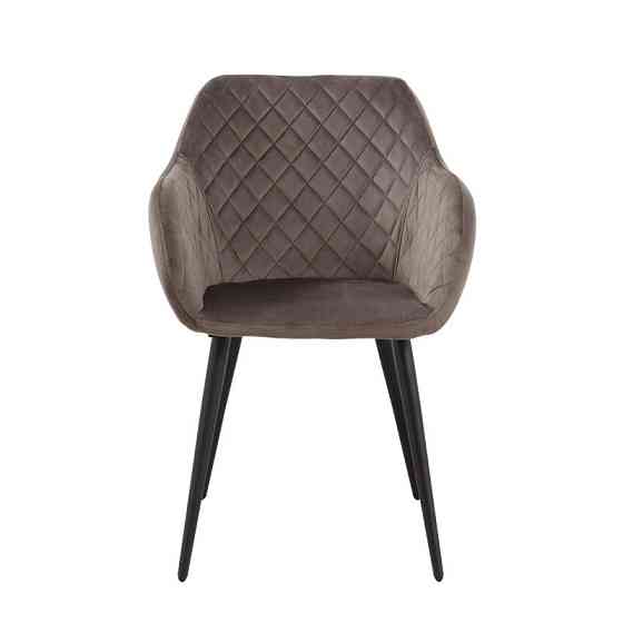 Стілець Арно м'який коричнева тканина Дніпро