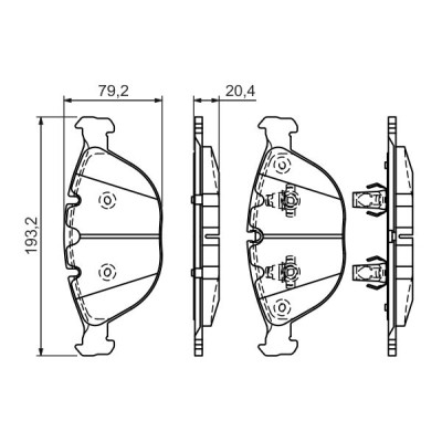 Тормозные колодки Bosch 0 986 494 217 Винница - изображение 1