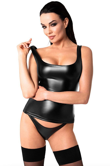 Топ Noir Handmade F346 Powerwetlook top - S Sex Aura Київ - фото 1