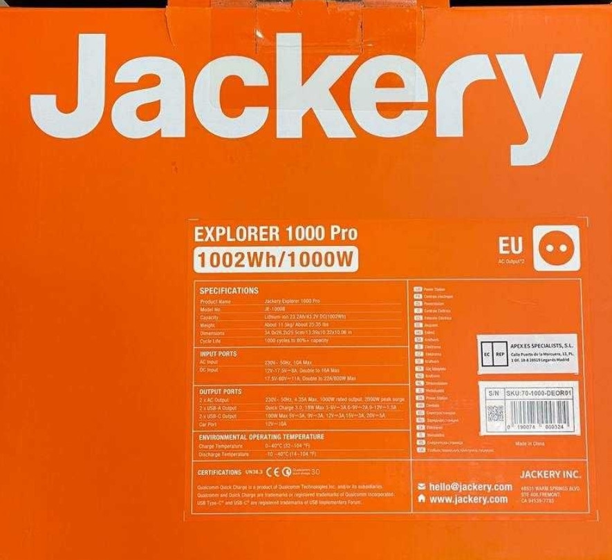 Зарядна станція Jackery Explorer 1000 PRO Київ - фото 1