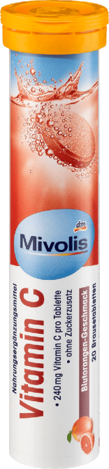 Витамин С шипучие таблетки MIVOLIS, 20 ШТ. (ГЕРМАНИЯ) Львов - изображение 1