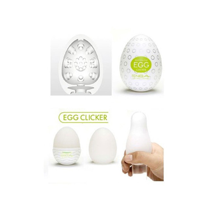 Яйце-мастурбатор "Tenga Clicker" зелений Репліка Вінниця - фото 5
