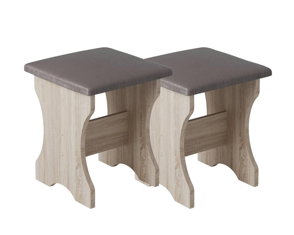 2 табурета (комплект) 35х35х44 см / mebelservice / Дуб Сонома Львов - изображение 1