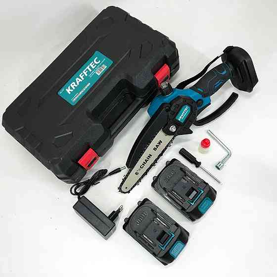 Портативна електрична пила для обрізки дерев Krafftec 15 см, Пила для обрізки гілок в саду HA-97 Івано-Франківськ