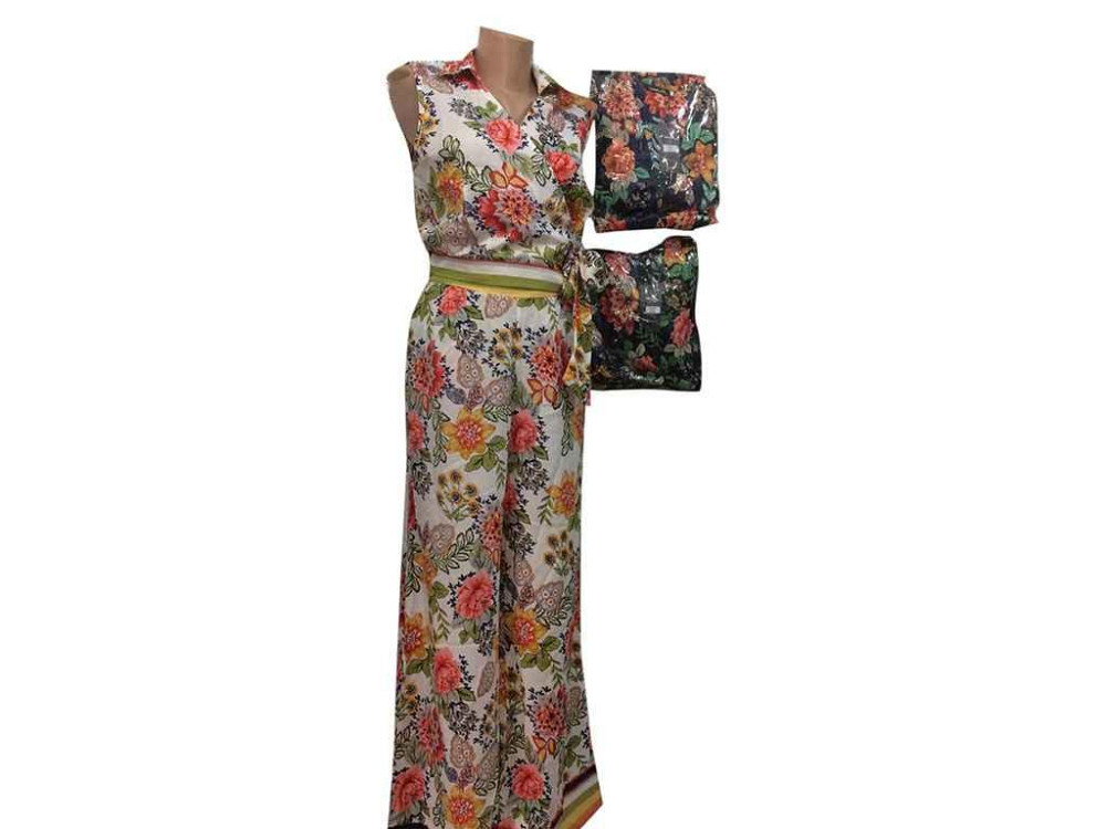 Костюм арт.8906/ синий в цветах,р.L-XL ТМ Yasili Киев - изображение 1