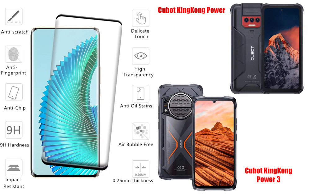 Захисне скло HyperGlass Pro для Cubot KingKong Power, KingKong Power 3 – максимальна чутливість та захист Київ - фото 2