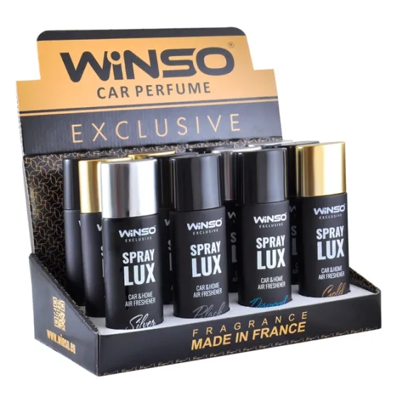 Освіжувач повітря WINSO Spray Lux Exclusive 55 мл, MIX (12 шт/бокс) Ковель