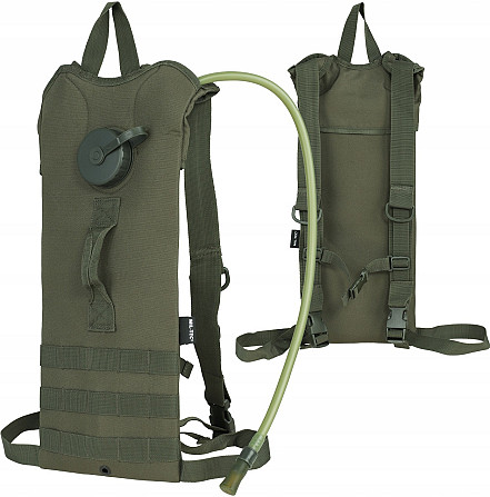 Гидратор для воды 3 литра с трубкой 115 см и системой Molle + чехол Mil-Tec 