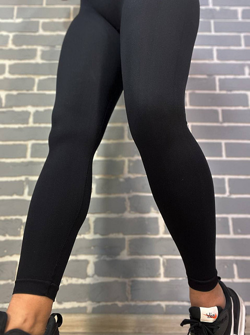 Лосины женские A-N 828 утягивающие пуш-ап, черный, S Киев - изображение 9