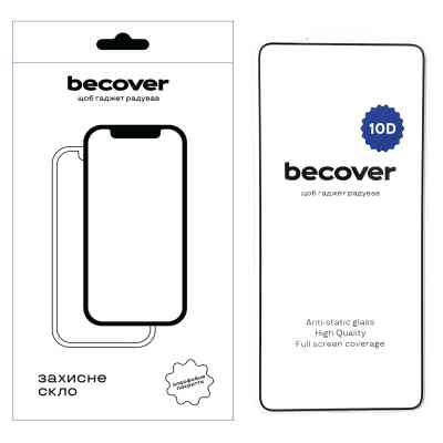 Стекло защитное BeCover Oppo Reno13 F 5G 10D Black (713634) Винница