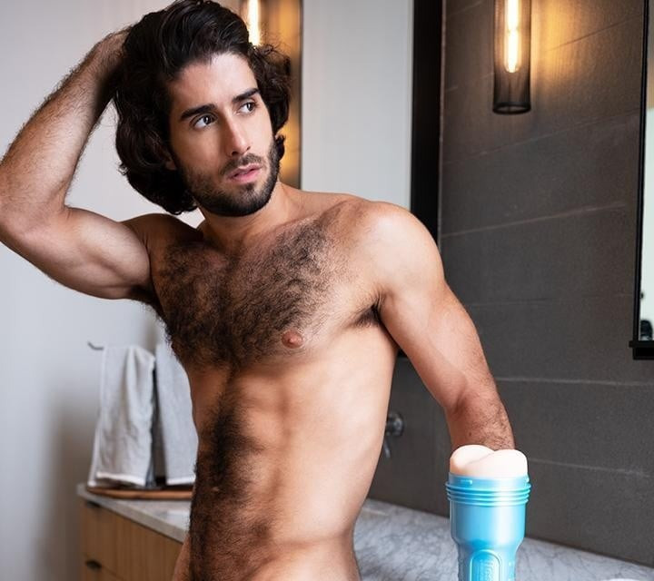 Фалоімітатор з мошонкою та закритою головкою реалістичний Fleshjack Boys-Diego Sans Dildo, тілесний Sex Aura Київ - фото 5