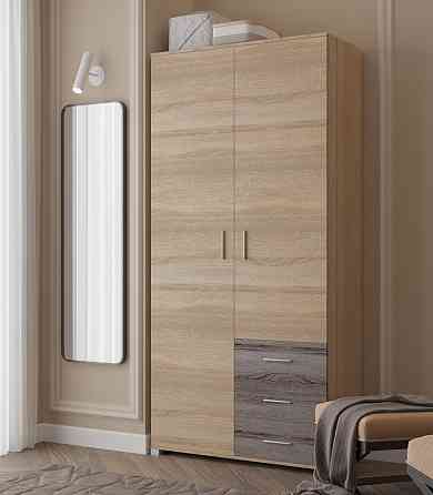 Шкаф прямой с ящиками Эверест Бриз ШП-4 сонома + трюфель (DTM-2297) Днепр