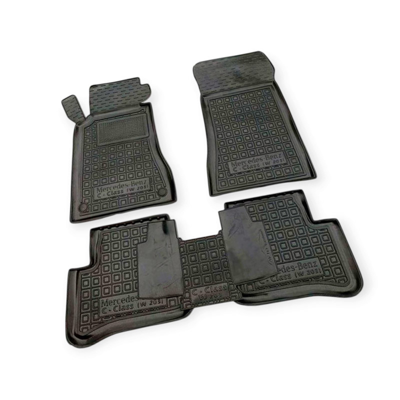Килимки Mercedes W203 (2000-) борт 2,5 см, з перемичкою салону Мукачево - фото 1