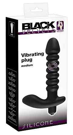 Анальный вибратор - Black Velvets Vibrating Plug Medium Sex Aura Киев