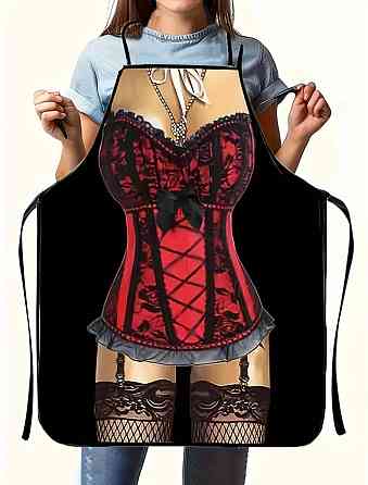 Фартух з приколом Дівчина 80 на 60 см різнобарвний Київ