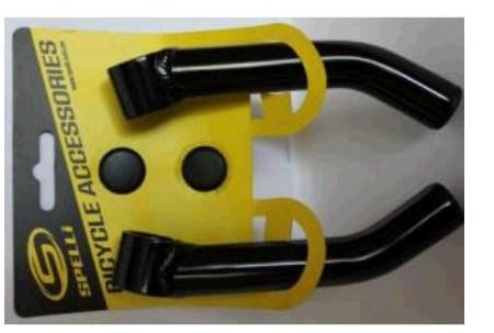 Упори для рук велосипеда (роги) (алюміній, чорні, вигнуті) SBE-16 Мукачево - фото 1