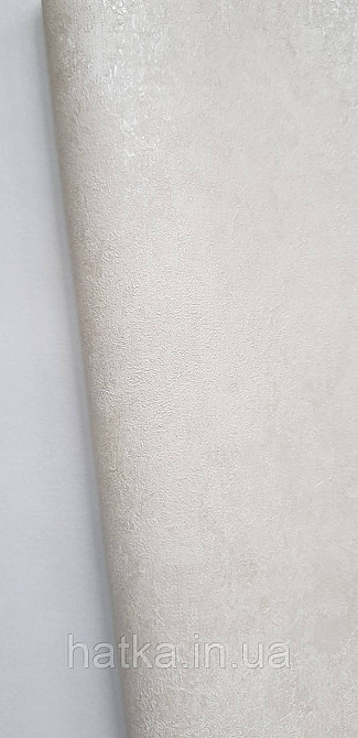 Обои виниловые на флизелине A.S.Creation UNITA 1.06x10 под венециансуую штукатурку молочные серо бежевые перла Киев - изображение 4