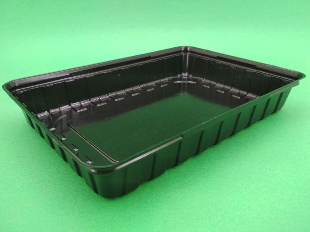 Упаковка для суші ПС-61 Чорна 27,5*19,5*40 50 шт/уп. Харків - фото 1